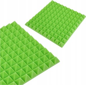 Piramis Falpanel Akusztikus hab Zöld Szivacs gamer szoba 5cm