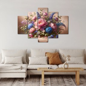 Kép - Asztal tele virágokkal (150x105 cm)
