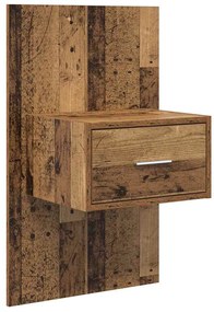Fejtámla Szekrénnyel fiókkal fejtámlával 3 pcs Öreg fa Faanyag