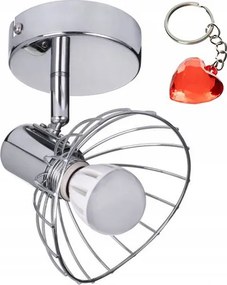 Ezüst reflektor fali lámpa drót Aje-gizel Ajándék