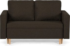 KENO Kétszemélyes kinyitható kanapé Szürke/sötétbarna