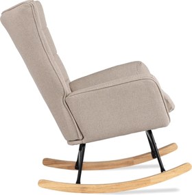 Hintafotel bézs szövet/diófa hatás – JACKSON