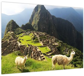 Üveg kép - Machu Picchu (70x50 cm)