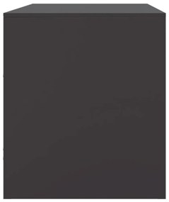 2 db fekete acél TV-szekrény 67 x 39 x 44 cm