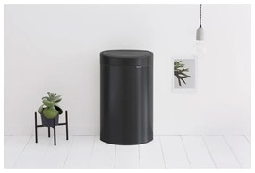 Matt fekete acél érintésre nyíló szemetes 40 l Touch Bin – Brabantia