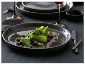 Fekete kőedény desszertes tányér ø 21 cm Gastro Grey/Grey – Bitz