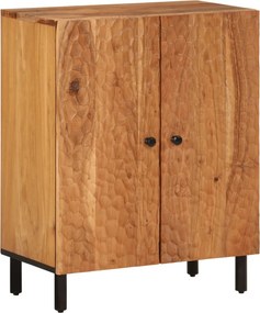 vidaXL tömör akácfa tálalószekrény 60 x 33 x 75 cm