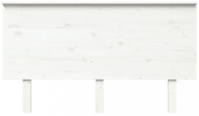 fehér tömör fenyőfa ágyfejtámla 144x6x82,5 cm