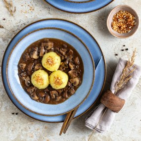 Mäser 8 darabos sekély és mély tányér szettSMOKY'S – kék