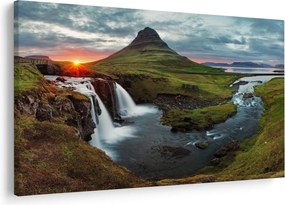 Kép - Kirkjufell naplementében (90x60 cm)