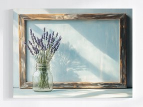 Poszter Absztrakt Dekoráció Keret Levendula Csokor 100x75