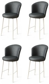 Uras Anthracite and White bárszék szett, 4 db, 4 db