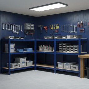 HEAVY nagy teherbírású polc, max 875kg, 90x40x180cm, kék Monzana