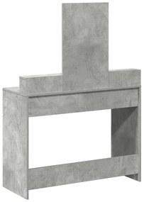 Sminkasztal Fiókokkal Beton Szürke 100x41x140 cm