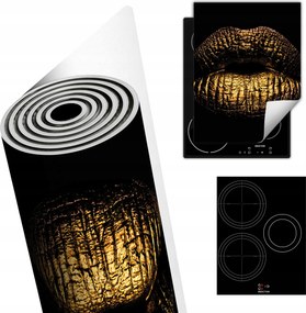 Tűzhelyvédő Szőnyeg Asztali Dekoráció 40x52 arany ajkak