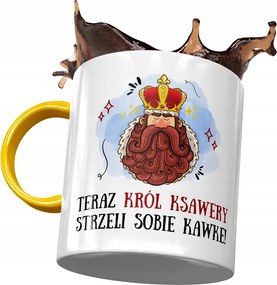 Sárga Bögre Xavér Férj Kollégának Ajándék Nyomtatott Fotóval