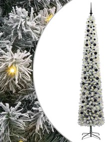 vidaXL Mű karácsonyfa 300 LED-del Zöld 270 cm PVC, acél és műanyag
