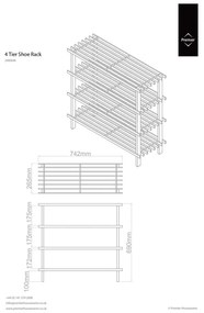 Natúr színű cipőtartó – Premier Housewares