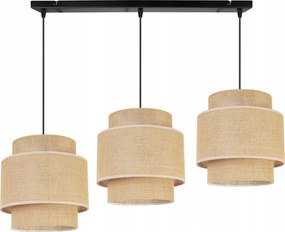 Mennyezeti Lámpa Lógó Boho Csillár Hármas Lámpabúra Juta Díszléc A Nappaliba