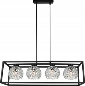 Mennyezeti Lámpa Lógó Csillár Ketrec Elegáns Gömb Csillogó Kristályok