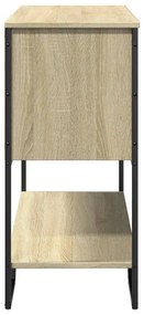 sonoma tölgy színű szerelt fa dohányzóasztal 100x35x74,5 cm