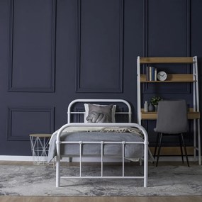 Fehér Fém Ágykeret. 90x200 cm PABLO