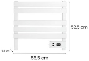Elektromos törölközőszárító radiátor 150W fehér