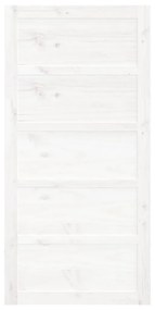 Fehér tömör fenyőfa istálló stílusú ajtó 100 x 1,8 x 204,5 cm