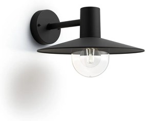 Philips Skua kültéri falra szerelhető lámpa, fekete, E27 foglalat