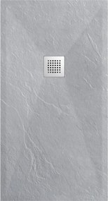 Balneo Kompozit ZuhanytĂĄlca 90x100x2,5 cm VilĂĄgosszĂŒrke Stone Tray