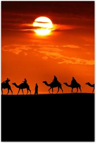 Poszterek 40x60 Karaván naplemente