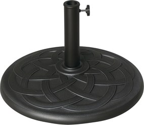 Outsunny Kerti Napernyő Alap Nettó Súly 19 kg Napernyő Állvány 38mm/48mm Oszlophoz Készült Kültéri Teraszra  Ø54.5x34 cm Bronz | Aosom