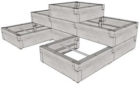 magaságyás JUWEL TIMBER ERGOLINE StepTwo LG3132