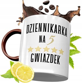 Bordó Bögre Újságírónak Születésnapra Ajándék fényképes nyomattal