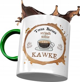 Zöld Bögre Barista Lövöldözős Kávé Nyomtatott Fotóval