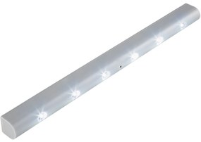 tectake 401514 világító led léc lámpa és beépített mozgásérzékelő - szürke
