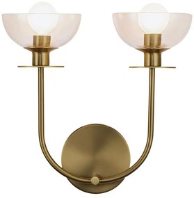 Alora Mood ALM-SYLVIA-2WB-BG-CL - SYLVIA fali lámpa 2xE14/40W/230V arany