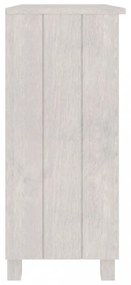 HAMAR fehér tömör fenyőfa tálalószekrény 85 x 35 x 80 cm