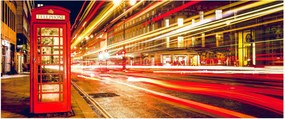 Piros londoni telefonfülke képe (120x50 cm)