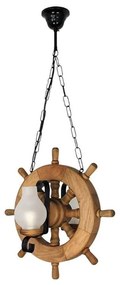 Exodus Lighting Srl Csillár láncon TIMONA 2xE14/40W/230V bükkfa XD0074