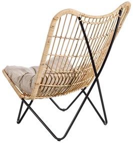 Natúr színű szőtt fotel – Ixia