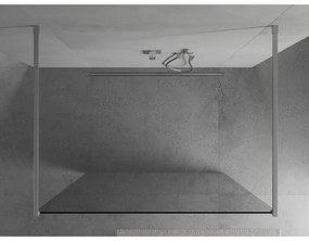 Mexen Kioto, átmenő zuhanyparaván 160 x 200 cm, 8mm átlátszó üveg, 2x króm stabilizáló távtartó, 800-160-002-01-00