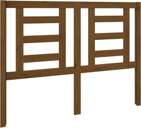 vidaXL mézbarna tömör fenyőfa ágyfejtámla 126 x 4 x 100 cm