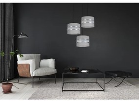 Csillár zsinóron CORAL 3xE27/60W/230V szürke