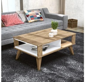 IONIS dohányzóasztal 40x90 cm barna/fehér