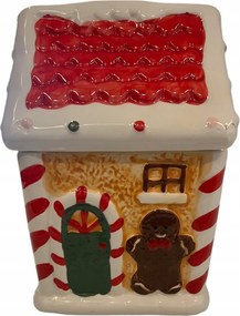 Karácsonyi Sütiház figura kerámia dekoráció Hand Made