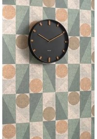 Karlsson 5942BK design falióra 40 cm, fekete