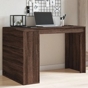 barna tölgy színű szerelt fa irodai asztal 123,5 x 73,5 x 75 cm