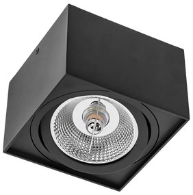 Spotlámpa CHLOE AR111 1xGU10/50W/230V szögletes fekete