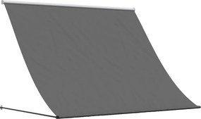 vidaXL antracit szövet és acél feltekerhető napellenző 250 x 150 cm